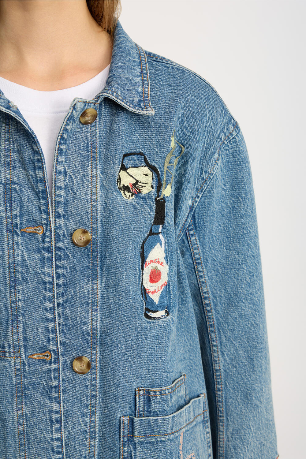 Braulia denimjakke - blå